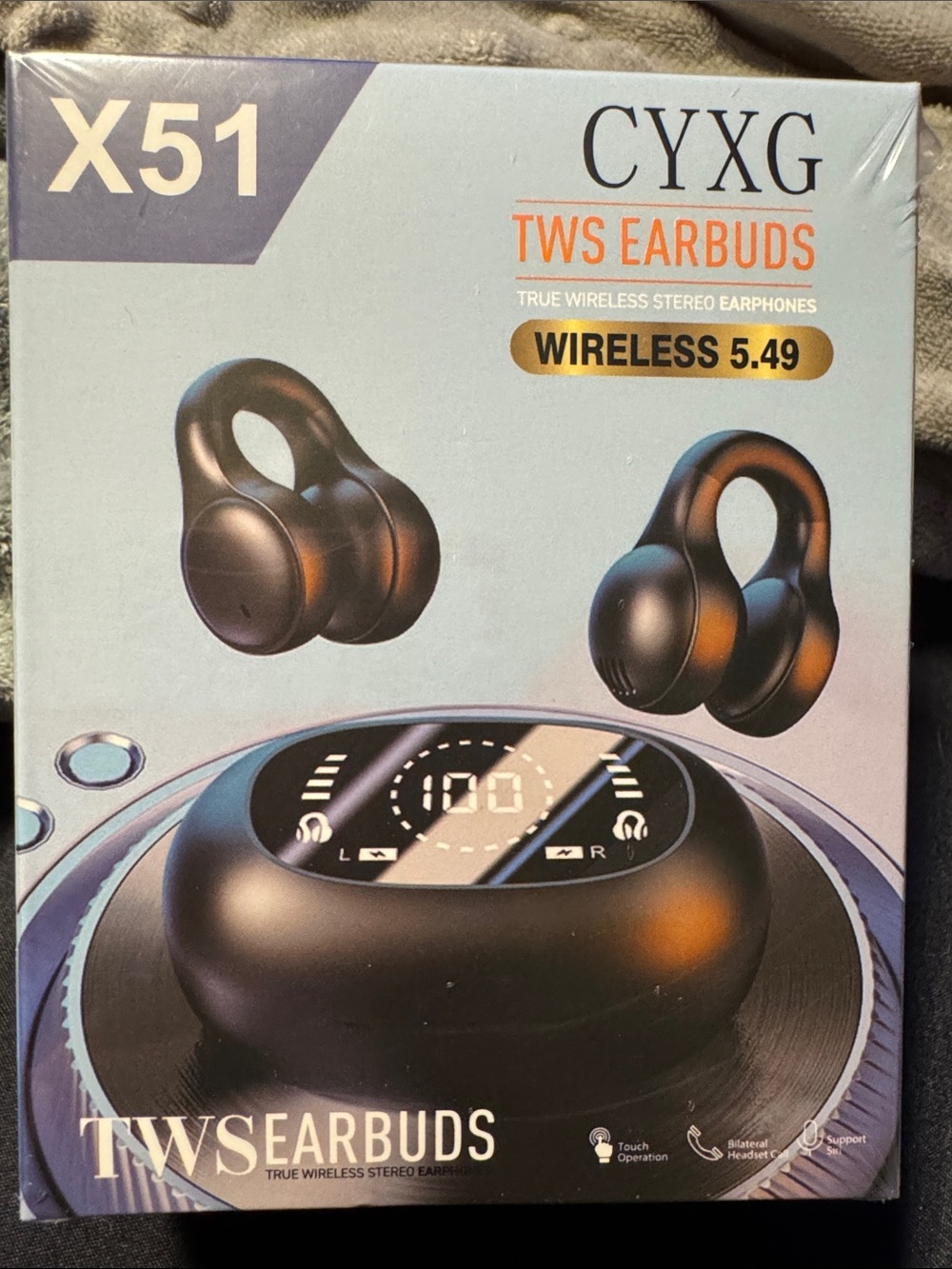X51 TWS Wireless Earbuds - Black
